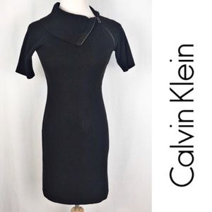 Calvin Klein black sweater dress. XS.